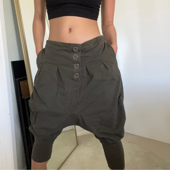 Y2K 90s 80s harem cargo pants - Picture 3 of 4